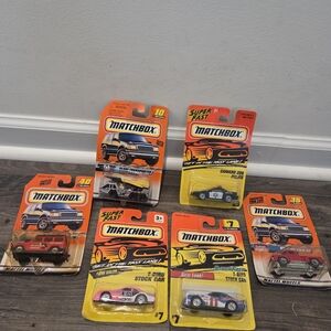 Matchbox Superfast Toy Cars Collection - Six Cars  Vintage .